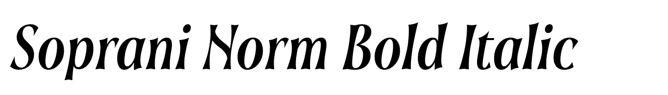 Soprani Norm Bold Italic